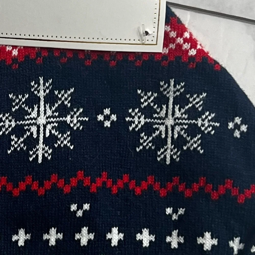 Kids Winter Knit Beanie with Snowflake Design